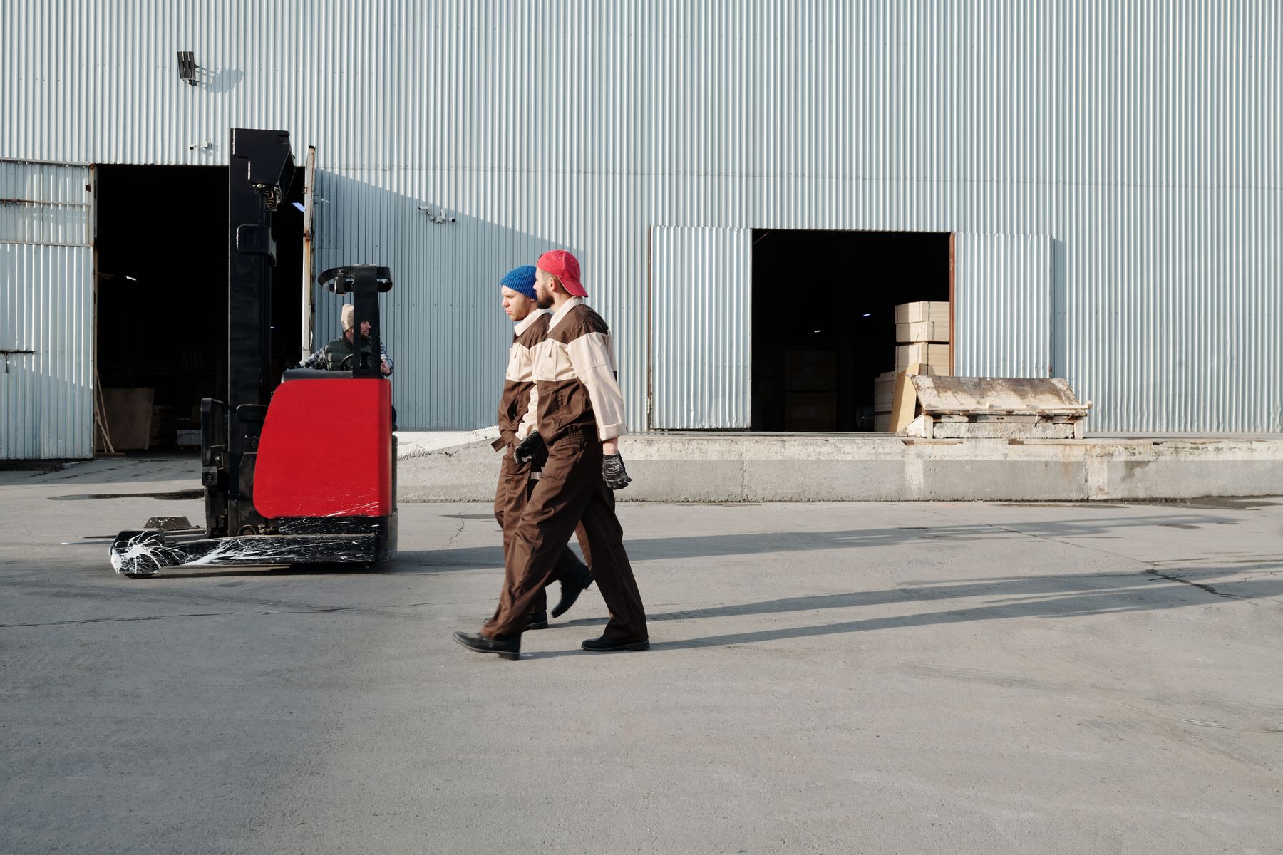 Logistics professionals working at a warehouse